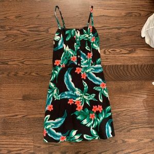 Black floral Hollister dress size S
